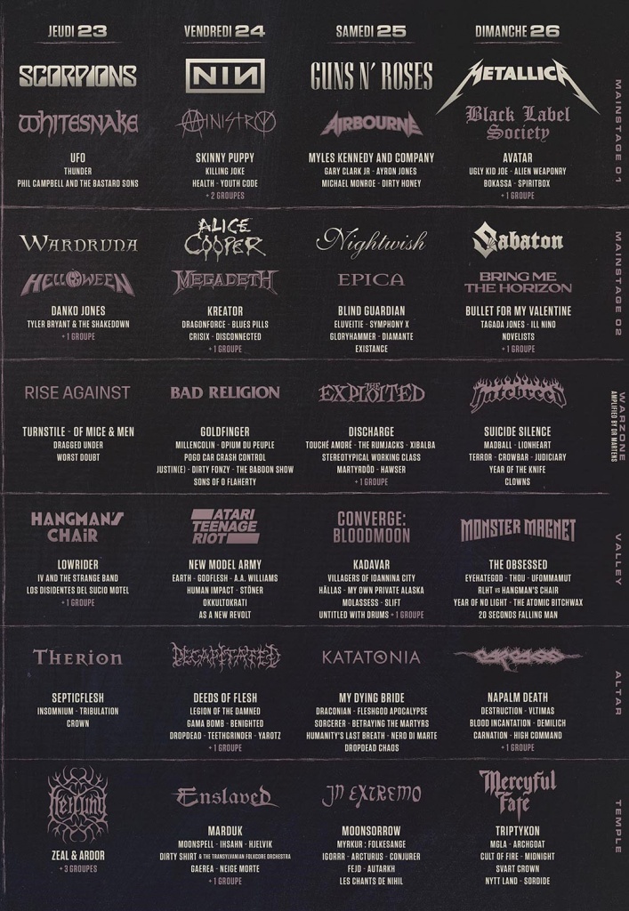 Your Hellfest 2022 tickets give you this!! full-lineup-second edition